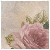 Tissu Glam Steampunk | Rose rose et or Rustique Floral (Fermer)