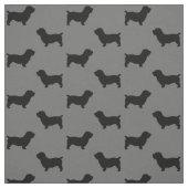 Tissu Glen de silhouettes de chien Terrier Imaal Pattern (Échantillon)