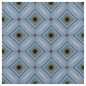 Tissu Glitch2 Bleu Style Design Tile Motif Fabric (Fermer)