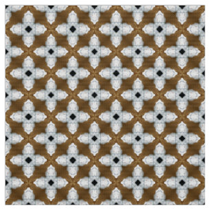 Tissu Glitch2 Brown Gray Cross Motif Pima