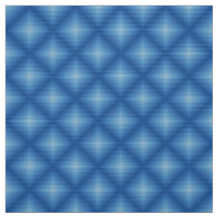 Tissu Glitch2 Imprimé Motif bleu diamant