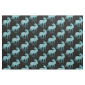 Tissu Glitzy Sparkle Aqua Unicorn (Fat Quarter)