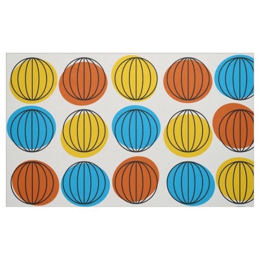 Tissu Globe Multi grand (Fat Quarter)