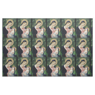 Tissu gloire à Jésus et à Mary