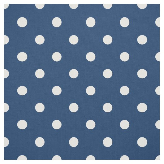 Tissu Gloire Ancienne Bleu Blanc Points (Échantillon)