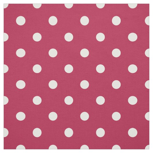 Tissu Gloire Ancienne Points Rouges Blancs (Échantillon)