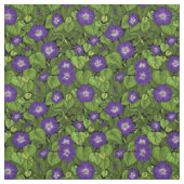 Tissu Gloire du matin en violet et vert (Échantillon)