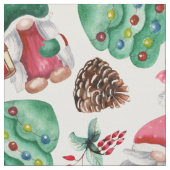 Tissu Gnomes de Noël adorables (Fermer)