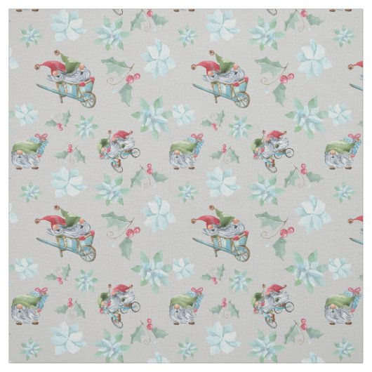Tissu Gnomes de Noël en jeu (Échantillon)