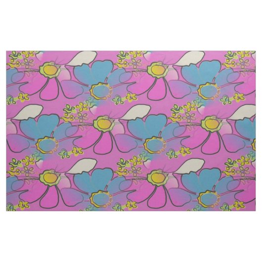 Tissu Go Daisy (Fat Quarter)