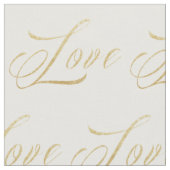 Tissu Gold Sparkle Love Fabric (Fermer)