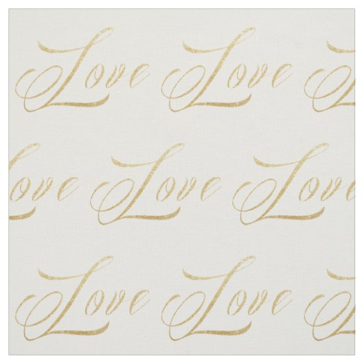 Tissu Gold Sparkle Love Fabric (Échantillon)