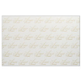 Tissu Gold Sparkle Love Fabric (Fat Quarter)