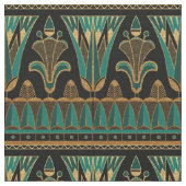 Tissu Gold Turquoise et Art déco noir (Fermer)