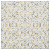Tissu Gold Winter Floral Design (Échantillon)