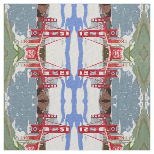 Tissu Golden gate bridge (Échantillon)