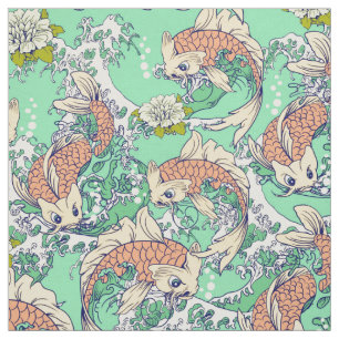 Tissu Golden Koi Fish