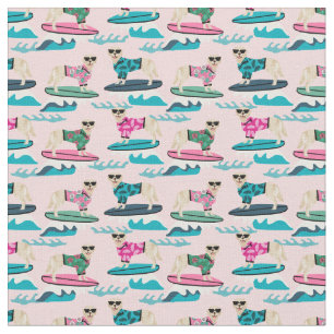 Tissu Golden Retriever Surfing Fabric - surf à chiens