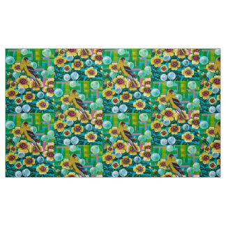 Tissu Goldfinch in Garden Bubbles