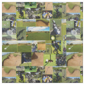 Tissu Golf Collage (Fermer)