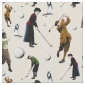 Tissu Golfeurs Vintages rétro (Fermer)