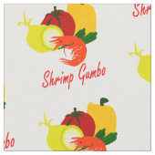 Tissu Gombo de crevette (Fermer)