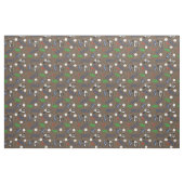 Tissu Gone Golfing sur Brown (Fat Quarter)