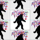 Tissu Gone Squatchin' pour 4 juillet (Carreau)