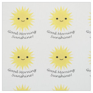 Tissu Good morning Sunshine Cute Kawaii Sun