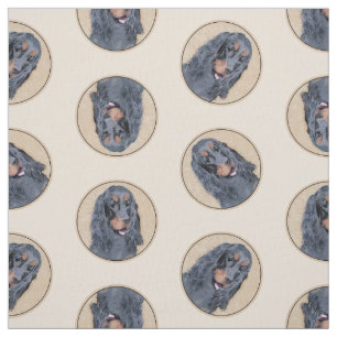 Tissu Gordon Setter Peinture Black Cute Original Chien A