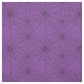 Tissu Goth Spider Webs Cobwebs Purple Patternes (Échantillon)