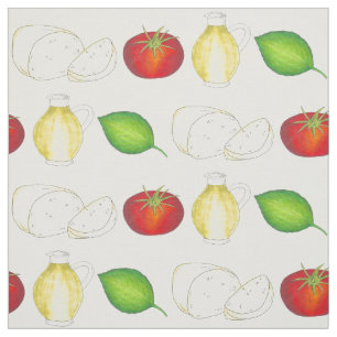 Tissu Goût Italie Tomate Basil Huile d'olive Cuisine ali