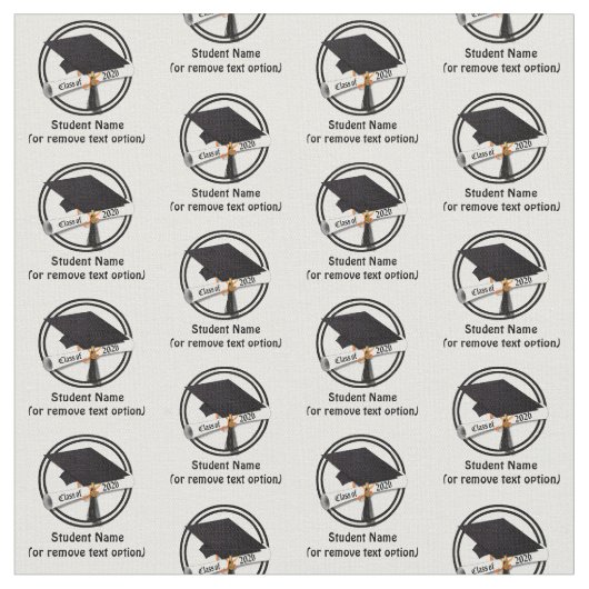 Tissu Grad Cap Diploma Class of 2026 Graduation (Fermer)