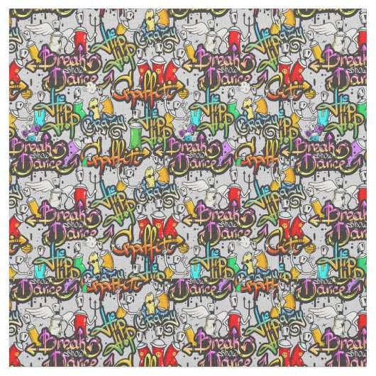 Tissu Graffiti (Fermer)