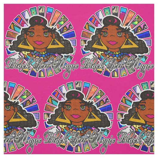 Tissu Graffiti de la Black Girl (Échantillon)