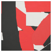 Tissu Graffiti noir, blanc et rouge (Échantillon)