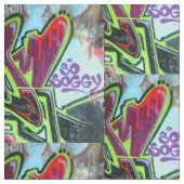 Tissu grafitti à mur soggy (Fermer)