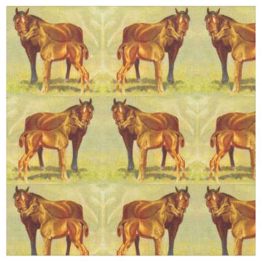 Tissu grand cheval petite impression (Fermer)