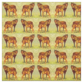 Tissu grand cheval petite impression (Échantillon)