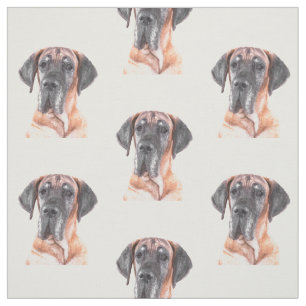 Tissu Grand Dane Chien Portrait animal