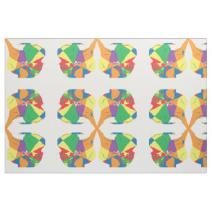 Tissu Grand Danois coloré