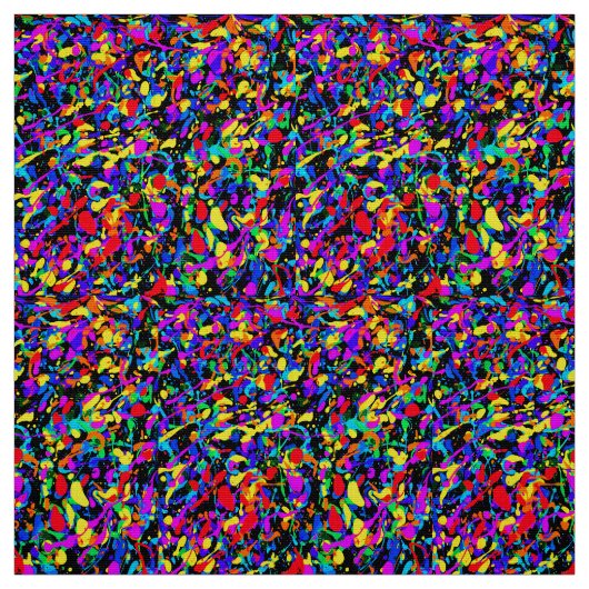 Tissu Grand Éclaboussement - Popeline de polyester (Échantillon)
