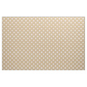 Tissu Grand pois - blanc sur Tan (Fat Quarter)