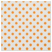 Tissu Grand pois - orange sur le blanc (Échantillon)