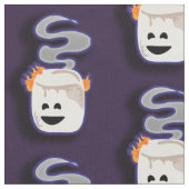 Tissu Grande guimauve fumeuse de Smore (Fermer)
