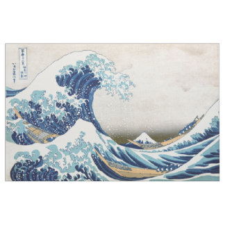 Tissu Grande vague au large de Kanagawa Hokusai Art japo