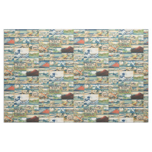Tissu Grandes copies de Japonais de Hokusai le mont Fuji