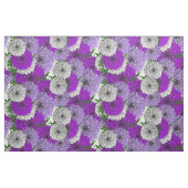 Tissu Grandes Fleurs D'Été Mélange Violet Impression Flo (Fat Quarter)