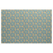 Tissu Grandes fleurs texturées (jaune/turquoise) (Yard)