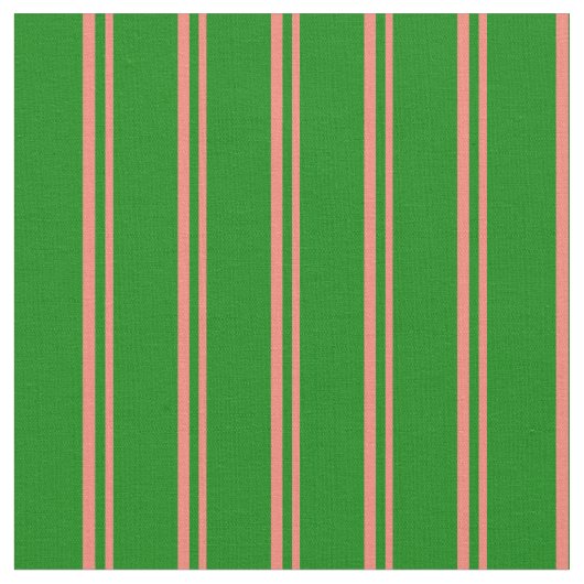 Tissu Grandes saumons et vertes (Fermer)